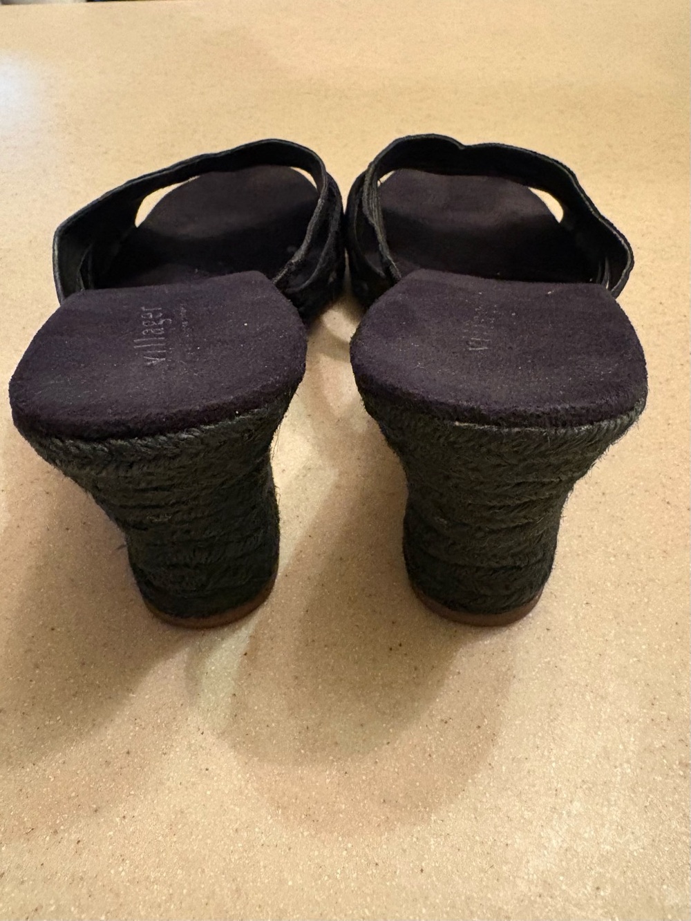 Black Espadrille Wedge Sandals - Women's Villager Liz Claiborne - Picture 2 of 11